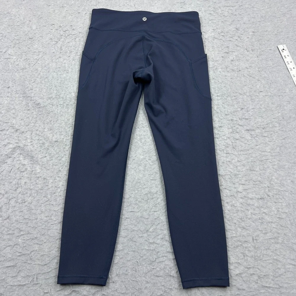 Lululemon Invigorate High-Rise Tight 25" Womens 10 Iron Blue Everlux Pant W5CQFS - Picture 9 of 12